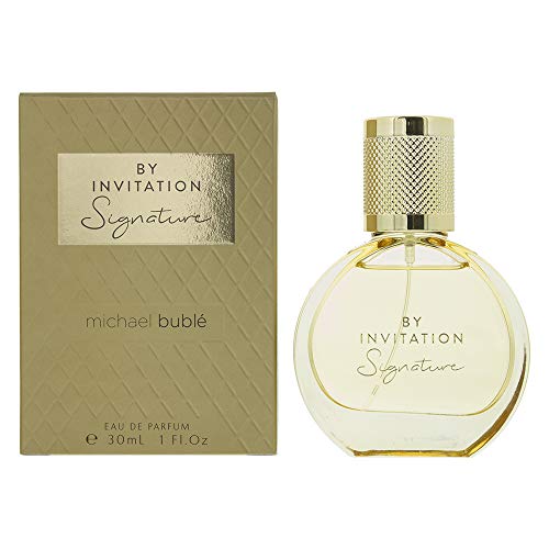 By Invitation Signature from Michael Bublé Fragrances, 1 Fl Oz | Women’s Perfume | Bergamot, Jasmine, Vanilla Perfume | Eau de Parfum | Gift for Women | Vegan & Cruelty Free
